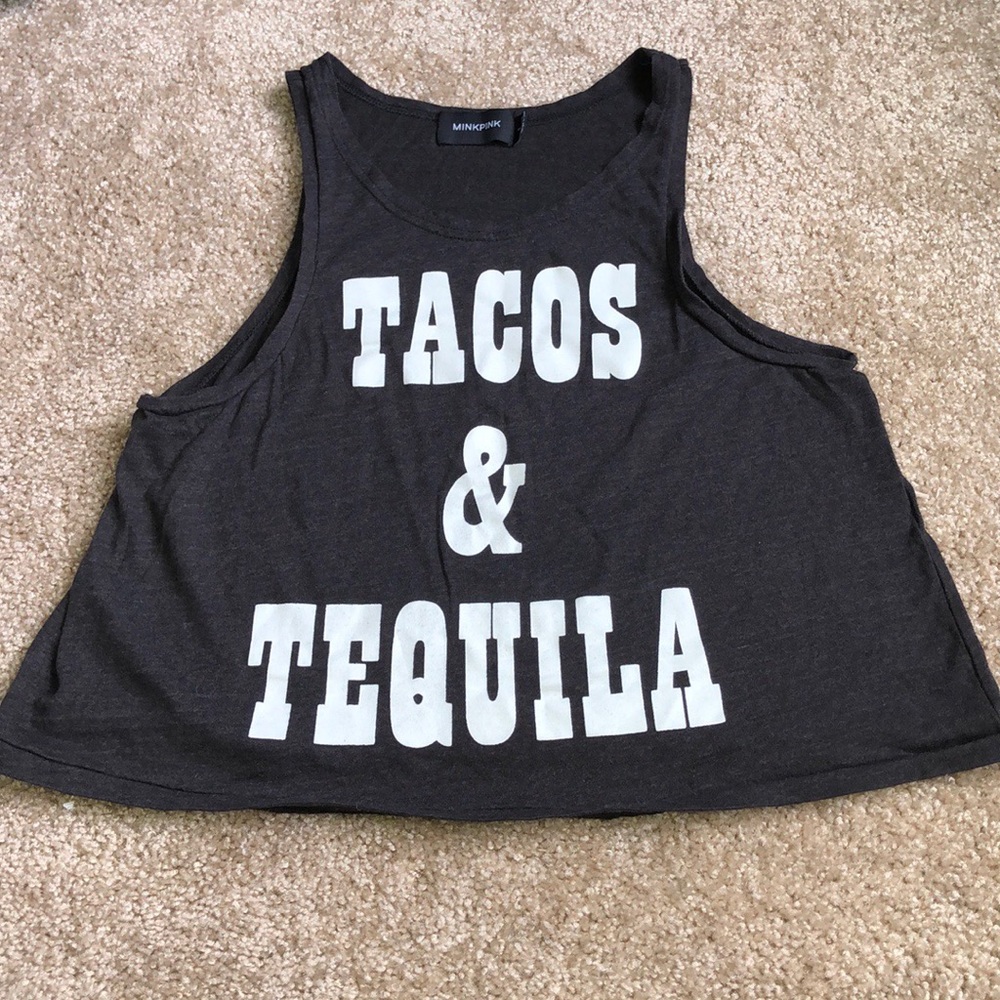 Tacos & Tequila loose crop top